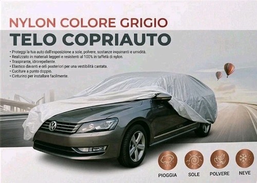 Telo copriauto nylon grigio - copriauto,